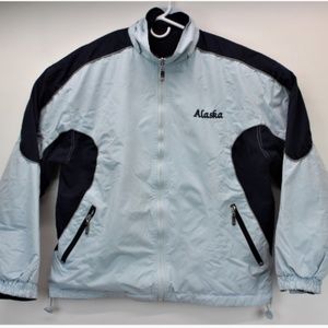 Men's GOGO Alaska Jacket Blue & Dark Blue Size Med